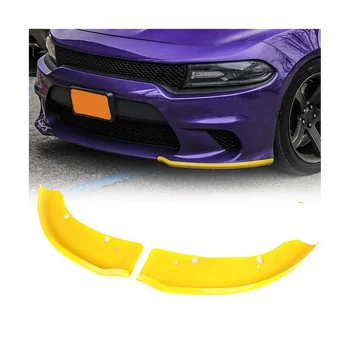 1 Пара переднего бампера для губ, Сплиттер, протектор спойлера, желтый для Dodge Charger SRT Scat 68327084AA 68327085AA