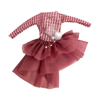 1 шт. Модное платье Вечерняя юбка для куклы 1/6 Праздничная одежда для куклы Барби Аксессуары для одевания Девочек Подарки на День рождения своими руками