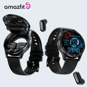 2023 Новые умные часы с гарнитурой Amazfit, два в одном, беспроводные Bluetooth-часы для мужчин, для Huawei, Xiaomi, Apple, смарт-часы для женщин