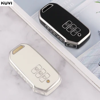 7 Кнопок TPU Car Remote Key Case Cover Shell Для Kia Sorento MQ4 2020 2021 Серебристый Край Защищенный Держатель Брелок Сумка Аксессуары