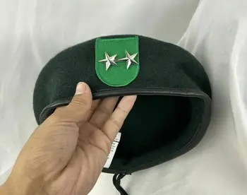 9-я группа специального назначения армии США Черновато-зеленый берет 2 звезды, шляпа генерал-майора всех размеров