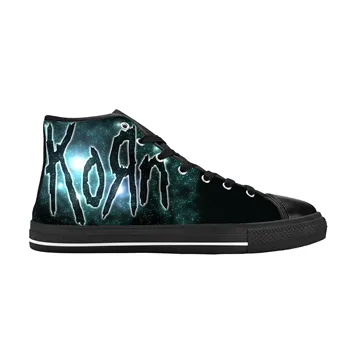 Korn Metal, рок-группа, Музыка ужасов, популярная повседневная тканевая обувь, высокие Удобные дышащие мужские и женские кроссовки с 3D принтом.