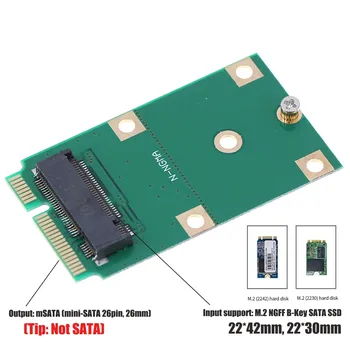 M.2 NGFF SSD к mSATA SSD Адаптер карты SSD Конвертер Поддержка 2230 2242 SSD 4.8