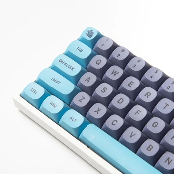 MA 9 мм Профиль 125 Клавиш PBT Dye Sub Keycaps Blue Cat Theme Keycap Для Механической Клавиатуры Cherry Mx Switch 61 64 68 87108 Layout