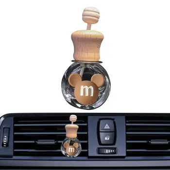 Автомобильный диффузор, вентиляционный зажим для бутылки, Автомобильные Бутылки освежителя воздуха, Милые эфирные масла, Вентиляционные зажимы для автомобильного диффузора, Прозрачное стекло