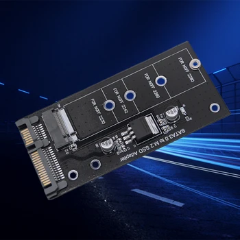 Адаптер SSD M2 для SATA3.0 B Key SSD Конвертер 22-Контактной платы Riser Поддержка NGFF 2230 2242 M2 SSD Поддержка NGFF 2260 2280 M2 SSD