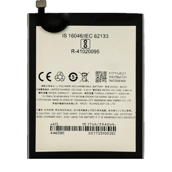 Аккумулятор BA721 для Meizu Meilan M6 Note M6Note 6 M6 M721Q M721H M721L Мобильного Телефона Smart Phone Bateria