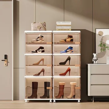 Бытовой складной шкаф для обуви, многофункциональный пылезащитный Влагостойкий шкаф для хранения обуви, без увеличения и расширения