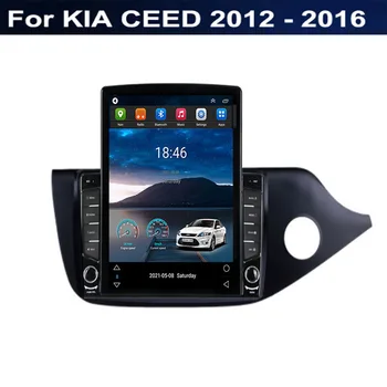 Для Tesla Style 2Din Android 12 Автомагнитола Для KIA CEED 2012-2016 RHD Мультимедийный Видеоплеер GPS Стерео Carplay DSP RDS Камера