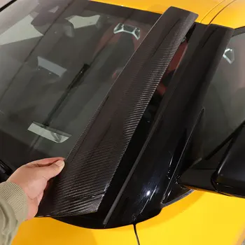 Для Toyota Supra A90 MK5 2019-2023 из настоящего углеродного волокна, Абажур для переднего стекла, наклейка на лобовое стекло, автомобильные Аксессуары