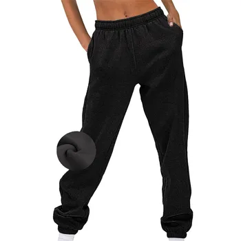 Женские тонкие свободные спортивные брюки с высокой талией, удобные спортивные штаны для бега с высокой талией и карманами, 18wp брюки, женские брюки-платья