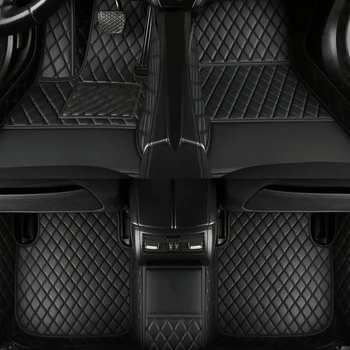 Индивидуальные автомобильные коврики для Audi Q3 2013-2018 годов выпуска, аксессуары для салона автомобиля, ковер из искусственной кожи