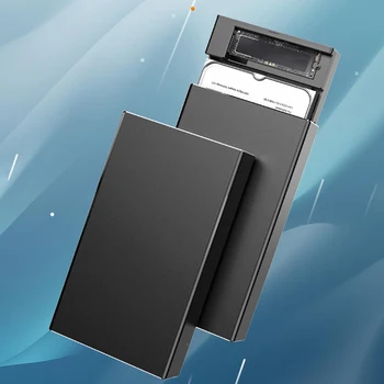Коробка для жесткого диска с двумя отсеками Поддерживает UASP M.2 Nvme SSD Case Type-C 10Gpbs Clone Duplicator 2,5-дюймовый/3,5-дюймовый SATA HDD Case