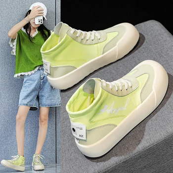 Летние нишевые Хлебные туфли 2023, женские маленькие белые туфли, Корейская версия всего на толстой подошве, обувь на низкой платформе