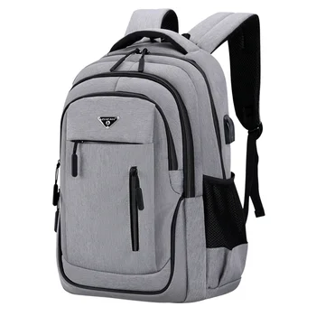Мужской рюкзак для ноутбука с USB-зарядкой, 18-дюймовый многофункциональный рюкзак для старшеклассника, мужская дорожная деловая сумка