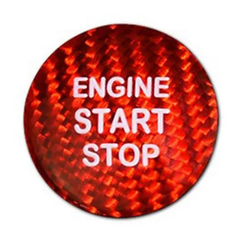 Отделка крышки кнопки запуска двигателя из углеродного волокна красного цвета для 86-го года выпуска