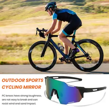 Очки для велоспорта на открытом воздухе Сверхлегкие поляризованные солнцезащитные очки с широким обзором и защитой от ультрафиолета для велоспорта Спортивные принадлежности