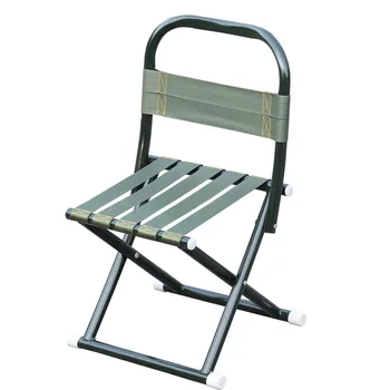 Переносной табурет со спинкой Уличный Складной стул Переносной табурет для пожилых людей с удобным переносным стулом со спинкой