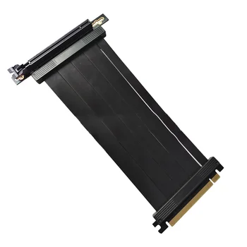 Полноскоростной PCIE 4.0 16X Riser Cable Удлинитель Видеокарты PCI Port GPU Riser Extender, 90 Градусов 10 см