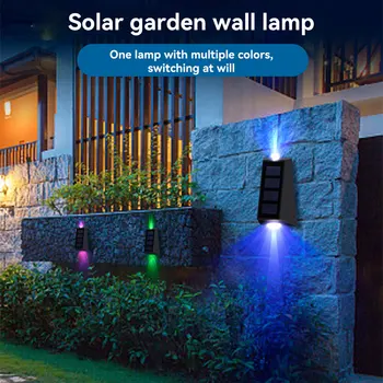 Светодиодный настенный светильник на солнечных батареях, украшение сада, Лестница, забор, коридор, солнечный свет для бассейнов, внутренних двориков, тротуаров