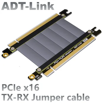 Соединительный кабель ADT-Link PCIe 3.0 x16-x16 TX-TX-RX Прямого расширения и подкачки сигнала PCIe 16x Gen3 Кабель-удлинитель тестового сервера