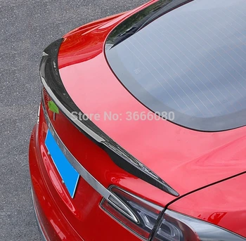 Стайлинг Автомобиля Для Tesla Model S 4-Дверный Седан 2012 2013 2014 2015 2016 Авто Карбоновый Задний Багажник Крыло Багажника Спойлер