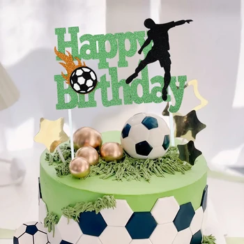 Футбольная вечеринка Декор торта для футбольных украшений Аксессуары для декора торта на День рождения Декор торта для праздников и мероприятий