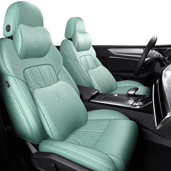 Чехлы для автомобильных сидений на заказ для VW golf 5 2004 2005 2006 2007 2008, автоаксессуары, роскошная водонепроницаемая дышащая искусственная кожа