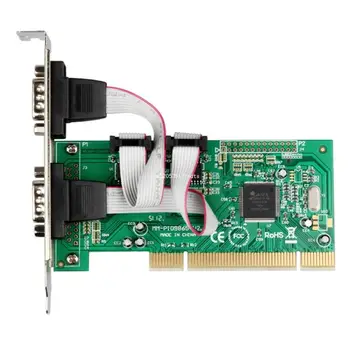 Чип MCS9865 2 порта Промышленный DB9 COM RS232 PCIe Двойная последовательная карта расширения Челнока