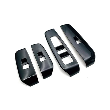Ярко-черный автомобильный дверной подлокотник, Оконное стекло, Кнопка подъема рамы, Накладка на дверную чашу для Nissan AURA 2022 + RHD