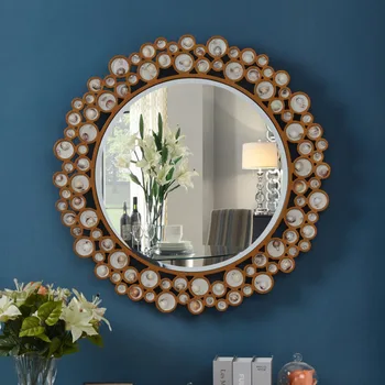 Винтажное туалетное зеркало для ванной комнаты в скандинавском нерегулярном дизайне, подвесное зеркало, обалденный дисплей, украшение из макраме, украшение для дома Maison
