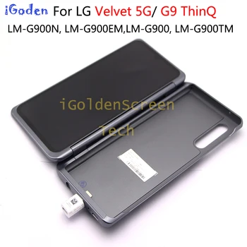 Для LG Velvet G910 G900 G900N 5G ЖК-дисплей С двойным Экраном Вторичный экран С Рамкой магнитный адаптер Для LG G9 ThinQ С двойным экраном