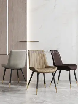 Легкий роскошный обеденный стол и стул отдельно в скандинавском минималистичном стиле для спальни, домашнего письменного стола, стула для учебы, спинки для отдыха, современной столовой