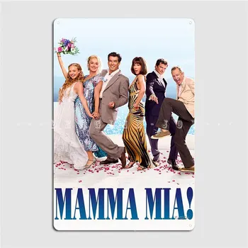 Металлическая вывеска Mamma Mia Настенная Роспись Клубного бара Печать плаката Жестяная Вывеска Плакаты
