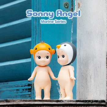 Новая мини-кукла Sonny Angel Mystery Box Морской серии, украшение для слепых кукол, Подарок-сюрприз, Украшение для рабочего стола, Аниме, Детские Фигурки, Подарки