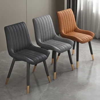 Обеденный стул в скандинавском стиле, домашний светильник, роскошный стул со спинкой, Современный минималистичный стол для макияжа, обеденные стулья
