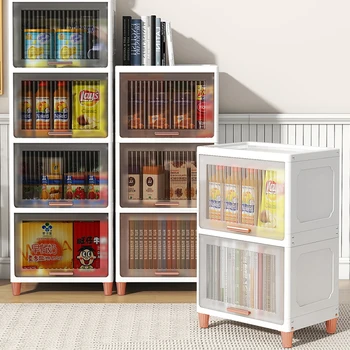 Простой Пластиковый кухонный шкаф Многофункционального дизайна Бытовой Щелевой Шкаф для кухонной мебели Многослойные шкафы для хранения