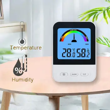 Светодиодный цифровой термометр-гигрометр, комнатный электронный гигрометр, Термометр для контроля сухости и влажности