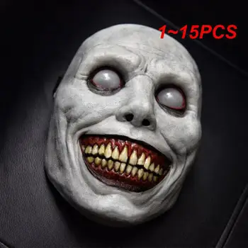 1 ~ 15ШТ Новая маска на Хэллоуин, потому что улыбка ужаса экзорциста, зеленое лицо, маска демона с белыми глазами, маска на Хэллоуин