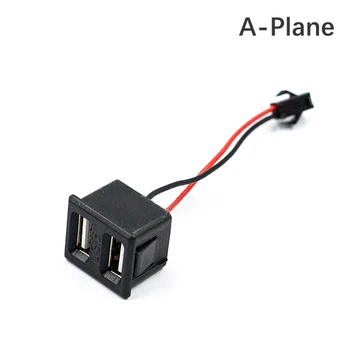 1 шт. черная двухслойная зарядная розетка USB-разъема Type-C, разъем питания с кабельным разъемом, прямая поставка