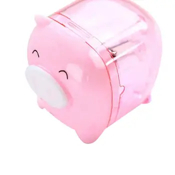 1шт. милая мини-свинья в форме супер мультяшной студенческой точилки для карандашей, канцелярский инструмент