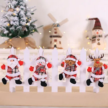 1ШТ Рождественские украшения, подвеска, Рождественский подарок своими руками, С Новым годом, Санта-Клаус, Снеговик, Елка, кукла, украшения для дома