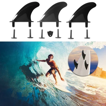 3ШТ Мягкий плавник для серфинга Доска для серфинга Софтборд Подставка для весла Пластиковый Мягкий Хвостовой плавник для доски для серфинга Аксессуары для софтборда для серфинга