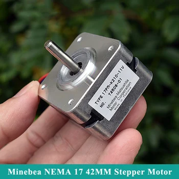 Minebea NEMA 17 42 мм 2-Фазный 4-Проводной Гибридный Шаговый Двигатель 5 мм вал для RepRap 3D Принтер Prusa Робот с ЧПУ Гравировальный Станок