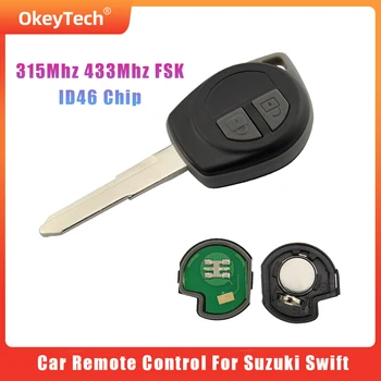 OkeyTech 2 Кнопки 315 МГц 433 МГц FSK ID46 Чип Автомобильный Дистанционный Ключ Для Suzuki Swift SX4 ALTO Grand Vitara 2015 Ignis JIMNY Splash Fob