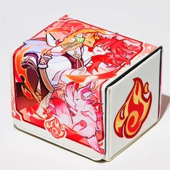 Yugioh Hiita the Fire Charmer Deck Box Yu-Gi-Oh! TCG OCG PTCG Торговые Карты Защитный Чехол Из Искусственной Кожи Коробка Для Хранения 100 +