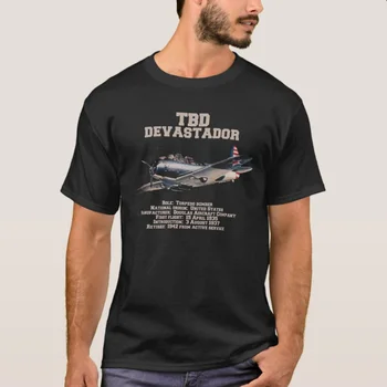 Американская футболка-бомбардировщик TBD Devastator времен Второй мировой войны, 100% хлопок, с круглым вырезом, Летняя повседневная мужская футболка с коротким рукавом, Размер S-3XL