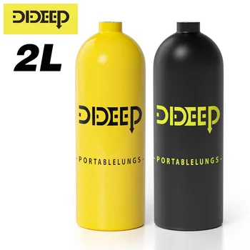 Баллон для подводного плавания DIDEEP объемом 2 л, кислородный баллон, респиратор для подводного плавания, дыхательное снаряжение для дайвинга (только кислородные баллоны)