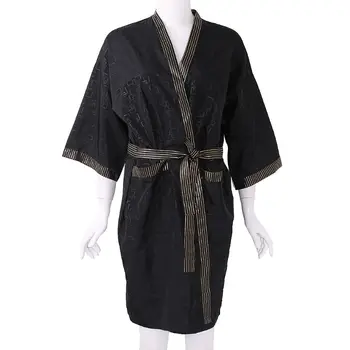 Модный халат для клиентов салона красоты в стиле Кимоно Водонепроницаемый Халат для стрижки волос Халат
