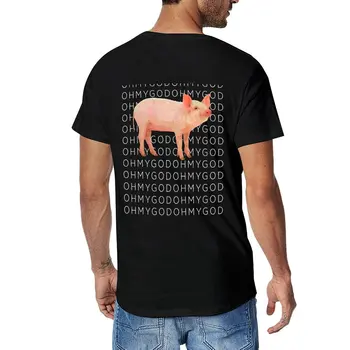 Новая футболка Shane Pig Oh my God - футболка в стиле Доусона, одежда в стиле хиппи, графические футболки, мужская одежда